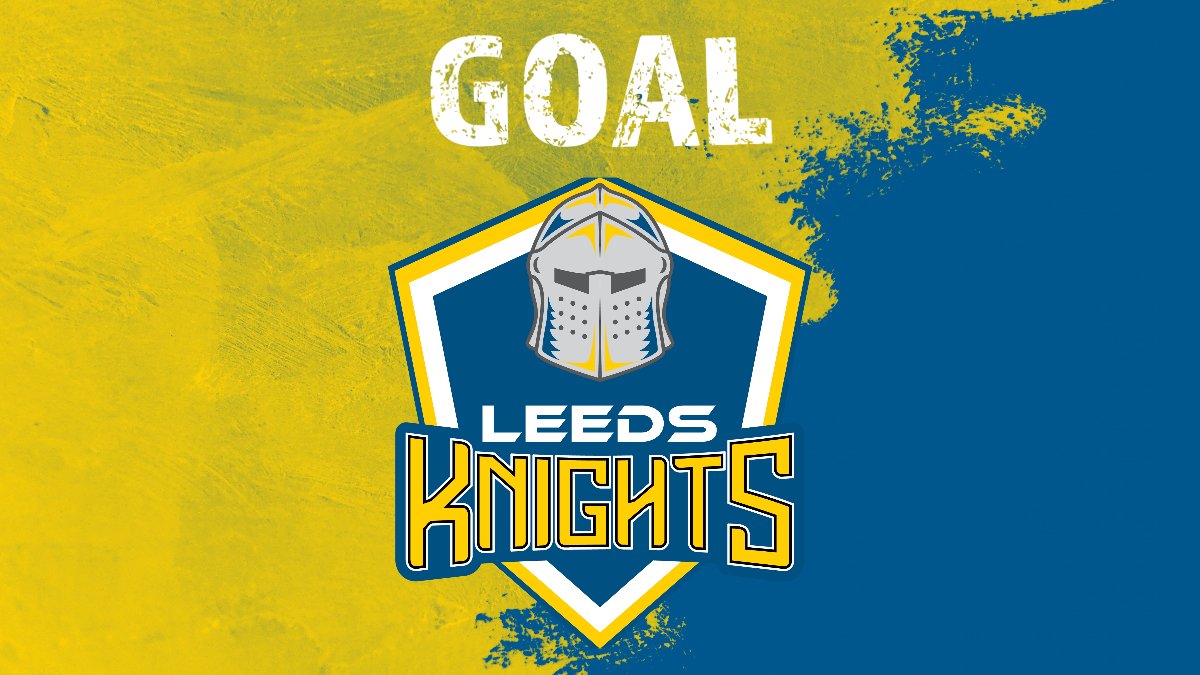Leedsknights's tweet photo. 44:59 | GOALLLL!!

#44 @j_griffin44 takes his time and snipes it from the blueline with a wicked wrister!

Assisted #11 Matt Haywood and #14 Lewis Baldwin. 

🦈2️⃣-3️⃣⚔️ https://t.co/A6JgHwhDhb