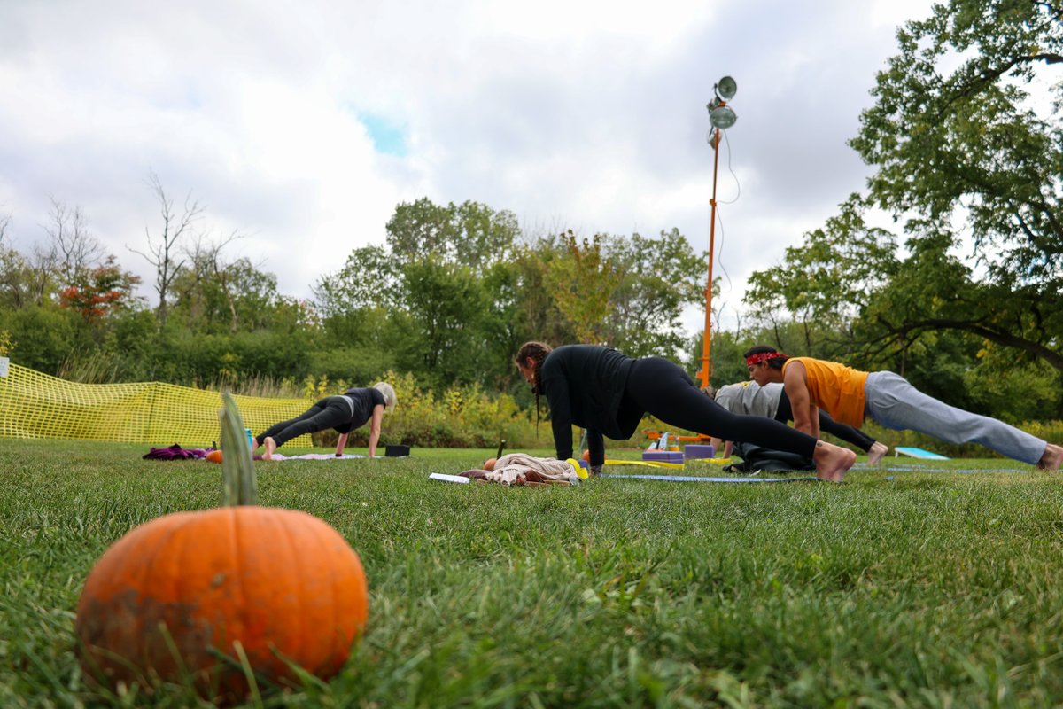 Ready to relax? 🧘 Pumpkin Yoga is at 11 a.m., Sept. 30, at #FischerFarm! Start Harvest Fest with a soothing yoga class with your very own pumpkin! 🎃 Pre-registration is required by Sept. 28! Sign up at the DGLC or call 630-766-7015. #bville #fitness #HarvestFest