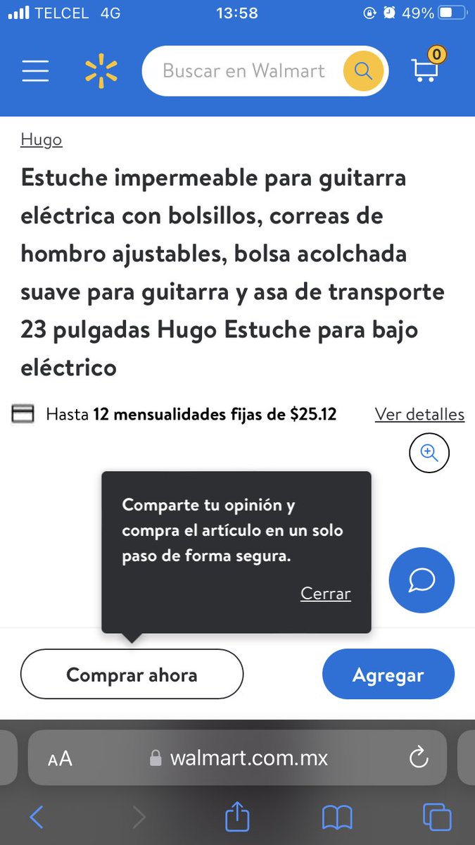 dan_llinas's tweet photo. @Profeco @WalmartMXyCAM tiene engaños en sus artículos, si bien las medidas no las revisé, deben incluir que es un estuche de juguete, que ahí no cabe una guitarra ni de broma https://t.co/vlKCPK7KO9