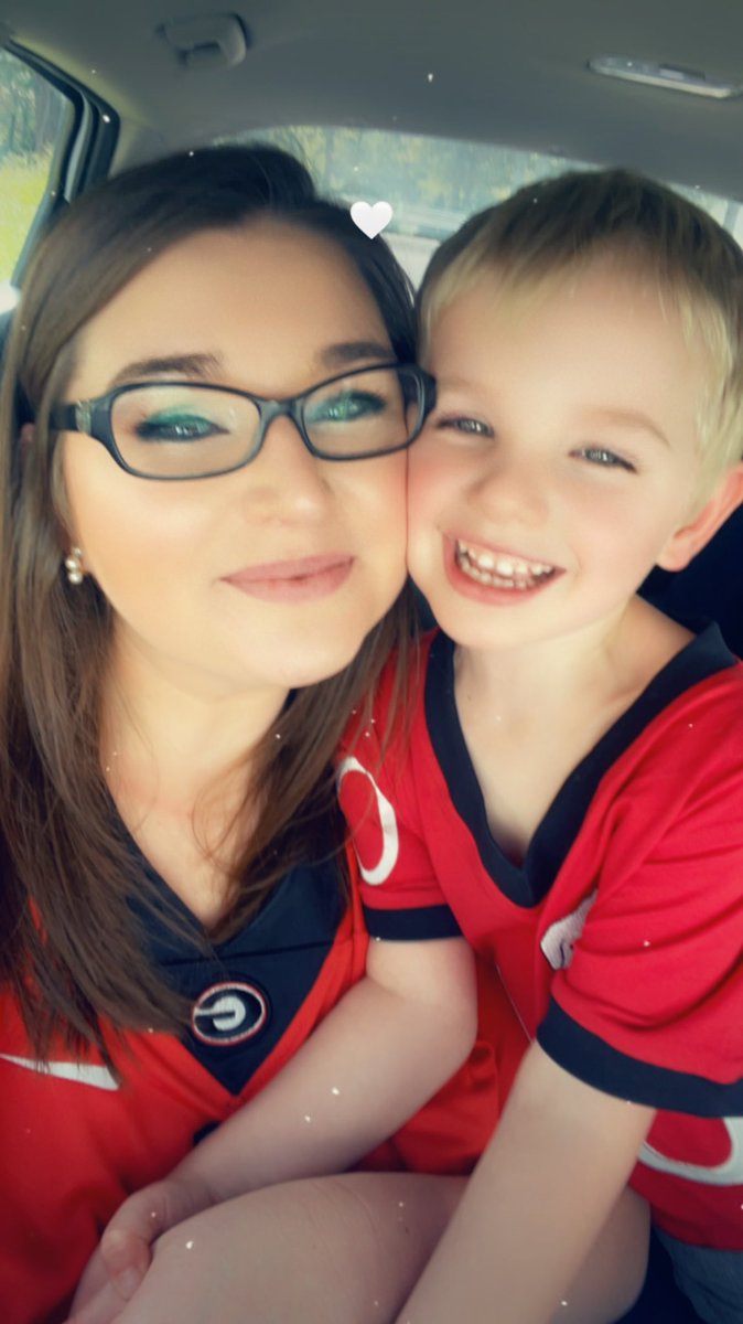 mmeeggsss's tweet photo. Me and my little man are screaming GOOOO DAWGSSSS!!!!🏈 https://t.co/hoO7S5mieJ