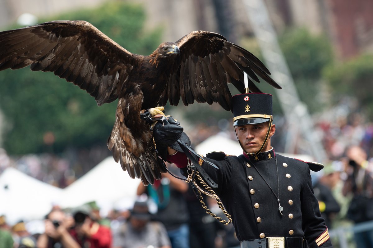 En el desfile de este día histórico conmemoramos el bicentenario del Heroico Colegio Militar, donde se forman mujeres y hombres para servir con lealtad al pueblo y a la patria. 

Es permanente nuestro reconocimiento a las secretarías de la Defensa Nacional y de Marina. Su