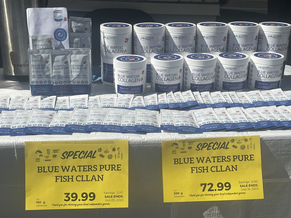 bluewaters_COL's tweet photo. We're offering free samples and will be available to answer any questions you have about Blue Waters Collagen!
Stong's Market Dunbar @stongsmarket 
Customer Appreciation Day
Sept. 16th SAT
11 AM to 3 PM https://t.co/GbOpH6WXY1