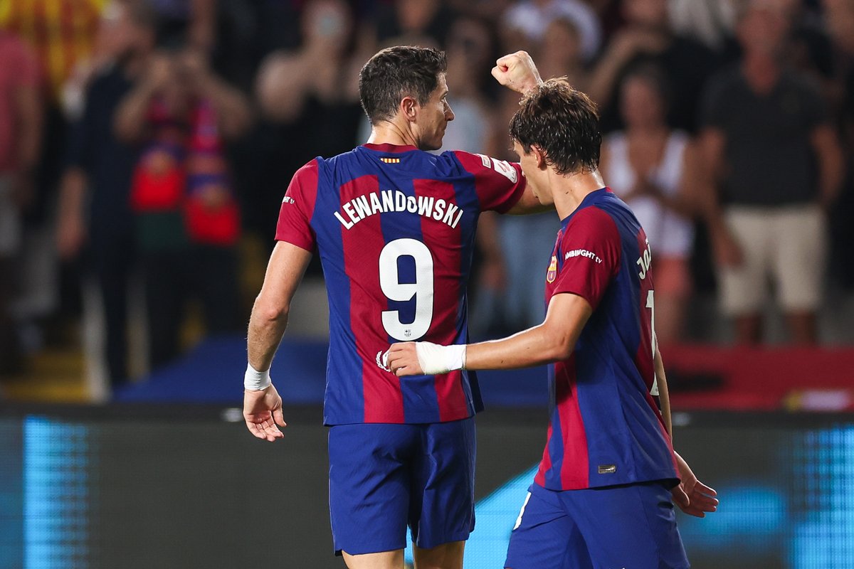 ⚽ 𝗚𝗢𝗟𝗘𝗔𝗗𝗢𝗥𝗘𝗦 ⚽

✨ @lewy_official 
✨ @joaofelix70 

#BarçaRealBetis 
#LALIGAEASPORTS