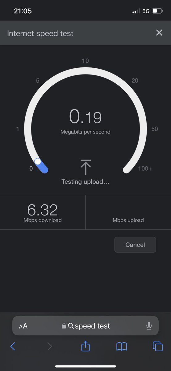 conrodcrazy's tweet photo. @ThreeUKSupport hi 3, recently moved from EE to your network, but the internet speeds and signal coverage are so disappointing… 6mbps when I’m showing as having 5g? And this is the first time I’ve seen 5g showing recently. Please do something to sort this out. https://t.co/YqYdZooNxr