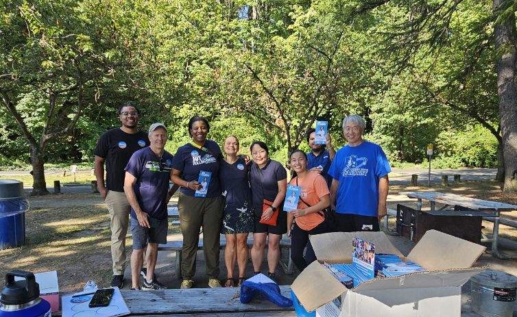 Thank you to our volunteers this morning as we stepped out in the Madrona Neighborhood. 

We are building Seattle to be our home because you have to know people to put forth good policy. 

#connectingcommunities 
#blockbyblock
