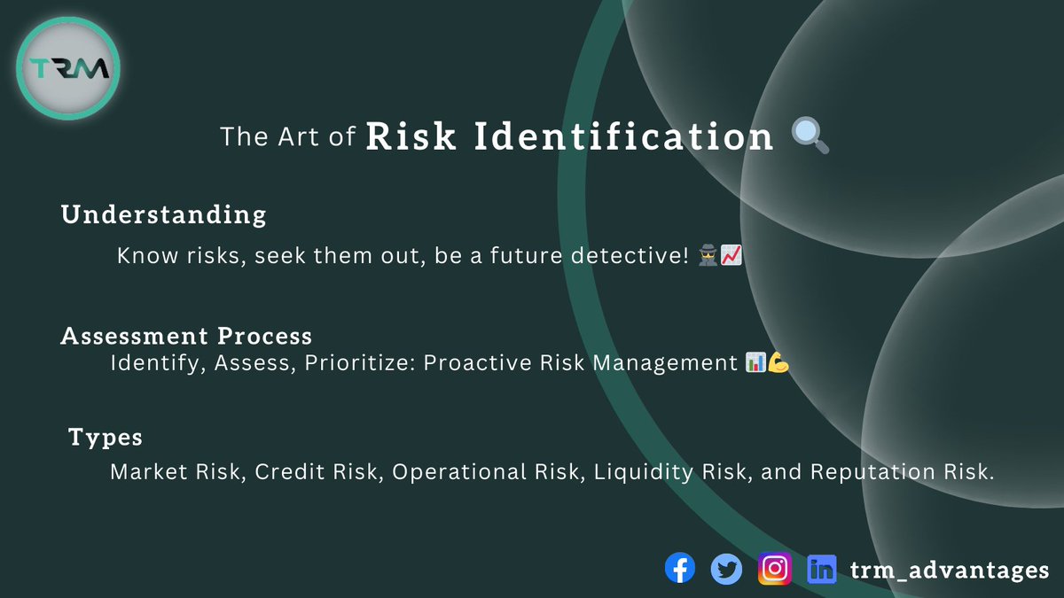 🚀Embracing the Unknown 🌌: Understanding and Managing Potential Risks in Every Journey. #RiskAwareness #NavigatingUncertainty #RiskIdentification #RiskManagement #StayInformed
𝐟𝐨𝐫 𝐟𝐮𝐫𝐭𝐡𝐞𝐫 𝐝𝐞𝐭𝐚𝐢𝐥𝐬 𝐯𝐢𝐬𝐢𝐭 𝐨𝐮𝐫 𝐰𝐞𝐛𝐬𝐢𝐭𝐞
trmadvantage.com