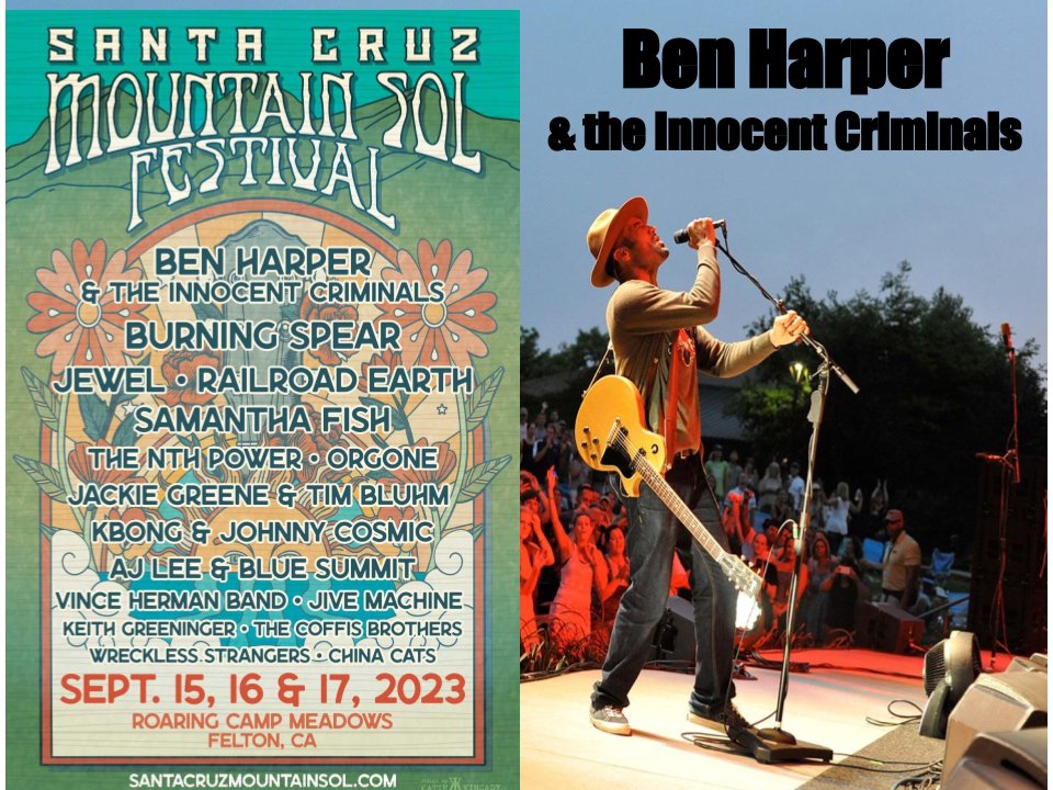 Tickets are available at the gate today.
Come on by !
See Ben Harper, Samantha Fish, Jackie Greene and so much more!