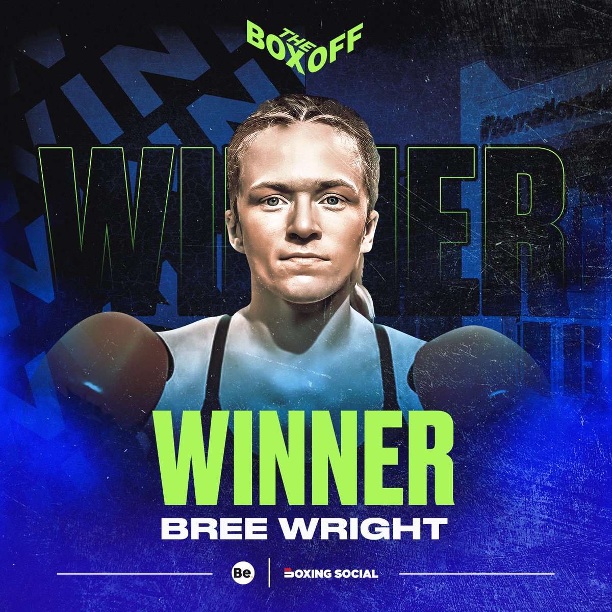 theboxoffuk's tweet image. 🏆 𝗪𝗜𝗡𝗡𝗘𝗥

@BreeWrightPro protects her undefeated record with a dominant points victory (59-55) over Sarah Worsfold to progress to The Box Off Final! 🥊 

#TheBoxOff #WrightWorsfold #Boxing