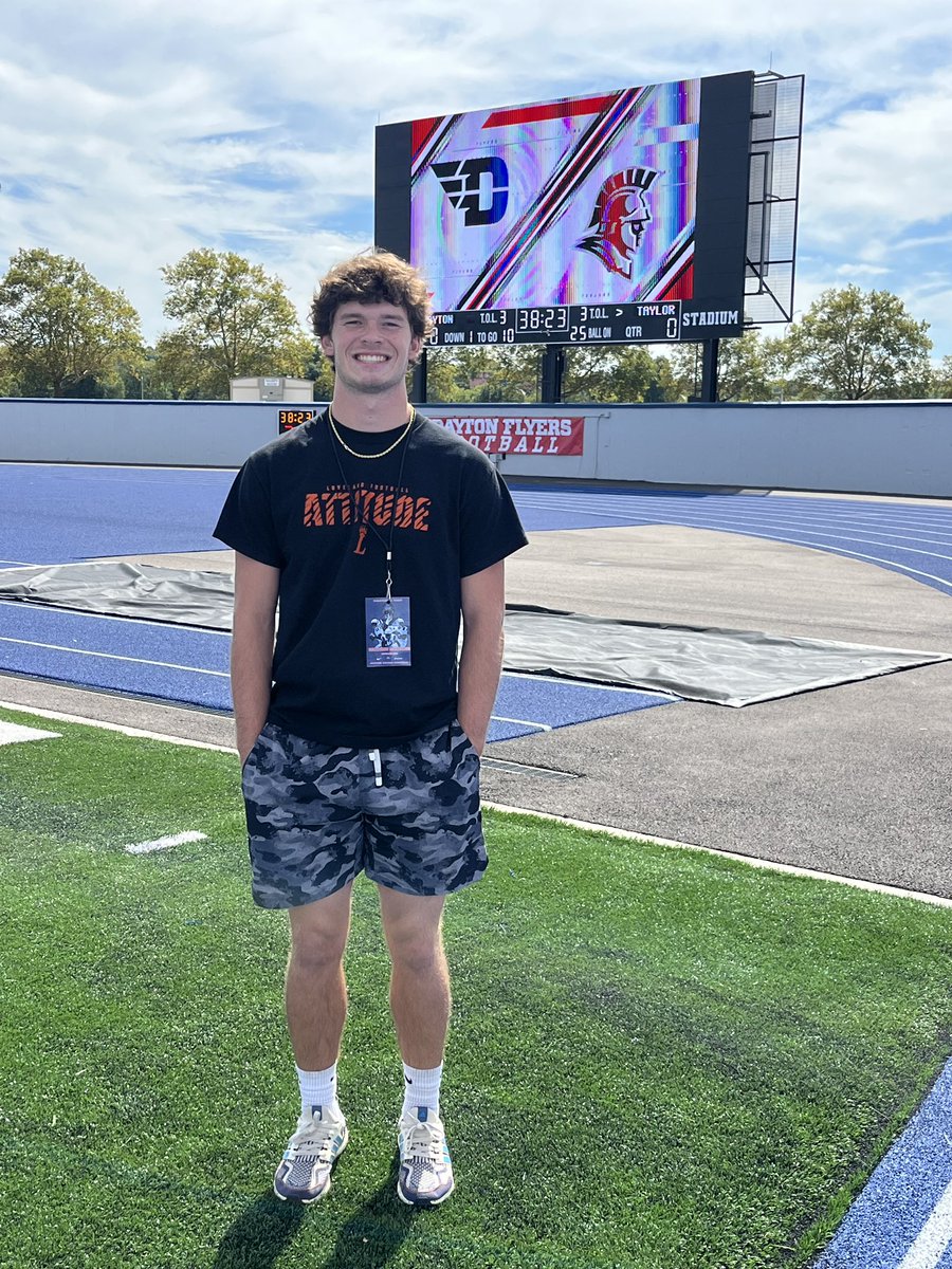 Brayden McCaleb (@braydenmccaleb1) on Twitter photo Thanks <a href="/DaytonFootball/">Dayton Football</a> for the great game day visit!
<a href="/CoachTedHefter/">Ted Hefter</a> <a href="/ACruse15/">Andy Cruse</a>
<a href="/LHS_TigerFB/">Loveland Tiger Football</a> Thanks <a href="/DaytonFootball/">Dayton Football</a> for the great game day visit!
<a href="/CoachTedHefter/">Ted Hefter</a> <a href="/ACruse15/">Andy Cruse</a>
<a href="/LHS_TigerFB/">Loveland Tiger Football</a>