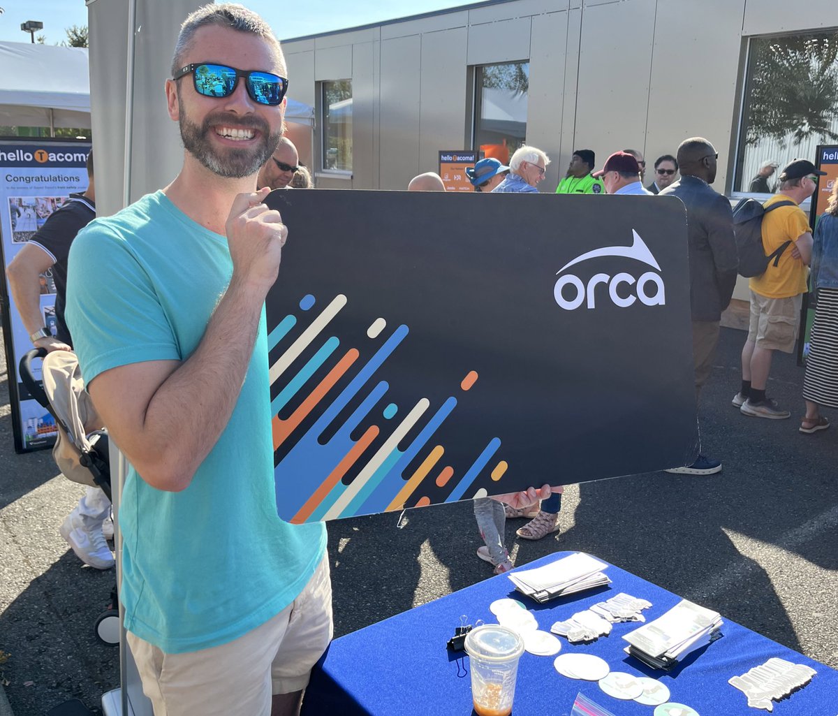TheORCACard's tweet photo. The new Hilltop Link Extension is now open in Tacoma!
Let the booping begin. ๐ ๐ฅณ #HelloTacoma https://t.co/1OgLSmU6aZ