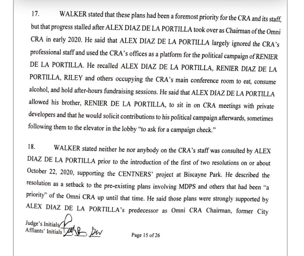 305MIAPolitics's tweet photo. Alex Dรญaz de la Portilla - Read the entire Arrest Affidavit #Allapattah #HealthDistrict #SpringGarden #Flagami #CurtisPark https://t.co/rx2cU0cCIJ https://t.co/8hev4bcCZD