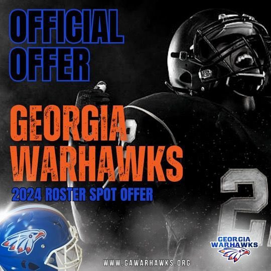 Blessed to receive my first football 🅾️ffer from the Georgia Warhawks @spollar1 <a href="/GeorgiaWarhawks/">Georgia Warhawks</a> @1BIGJONES <a href="/CchStew/">LaBrian Stewart</a> @Bama2A_Football <a href="/DexPreps/">DexPreps</a> <a href="/DynastyUrec/">DynastyU</a>