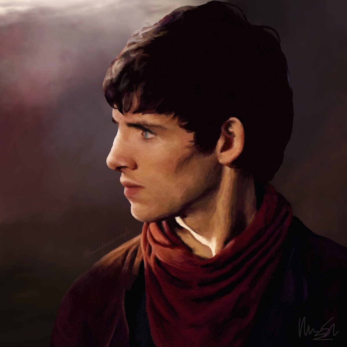 i finished this 2 weeks ago but was hesitant to post it because i struggled with the background, i've given up at this point 🙃 #merlin #bbcmerlin #colinmorgan