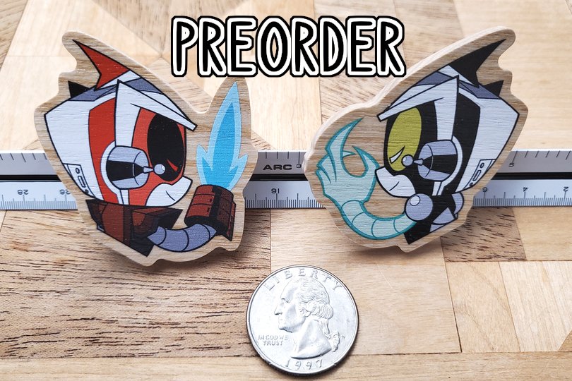 _chanceofclouds's tweet photo. Preorders open for Super Robot Monkey Team-inspired 2-inch wooden pins, featuring Antauri and Mandarin!

#superobotmonkeyteamhyperforcego
#srmthfg
#srmthg https://t.co/gnoQjaL7iy