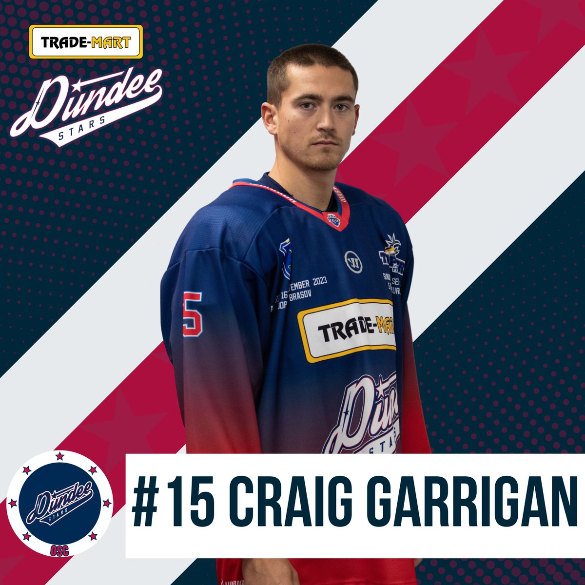 Man of the Match, with 2 goals…

#15 Craig Garrigan!

#COYStars