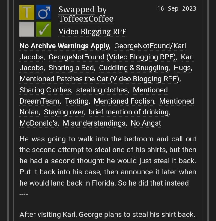ToffeesCafe's tweet photo. New K|\|F fic posted ♡
'Swapped'
About 2.8k words
Sfw! 

https://t.co/sCEii7p7Fl https://t.co/i74mYQm8P7