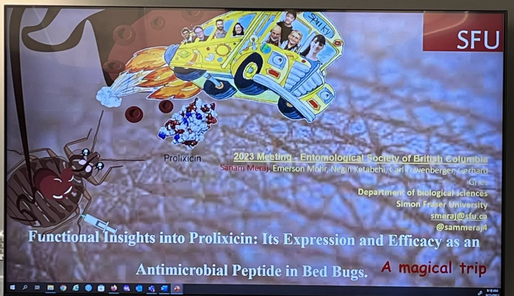 Adam Blake (@ajblake05) on Twitter photo It’s great to the see the <a href="/GriesLab/">Gries Lab</a> tradition of excellent science puns and references is alive and well! Here’s two great examples from <a href="/Saif_Nayani/">Saif Nayani</a> and <a href="/sammeraj4/">sanam meradj</a>. Also loved how often the Simpsons was worked in when explaining the “mystery” factor. #ESBC2023 It’s great to the see the <a href="/GriesLab/">Gries Lab</a> tradition of excellent science puns and references is alive and well! Here’s two great examples from <a href="/Saif_Nayani/">Saif Nayani</a> and <a href="/sammeraj4/">sanam meradj</a>. Also loved how often the Simpsons was worked in when explaining the “mystery” factor. #ESBC2023