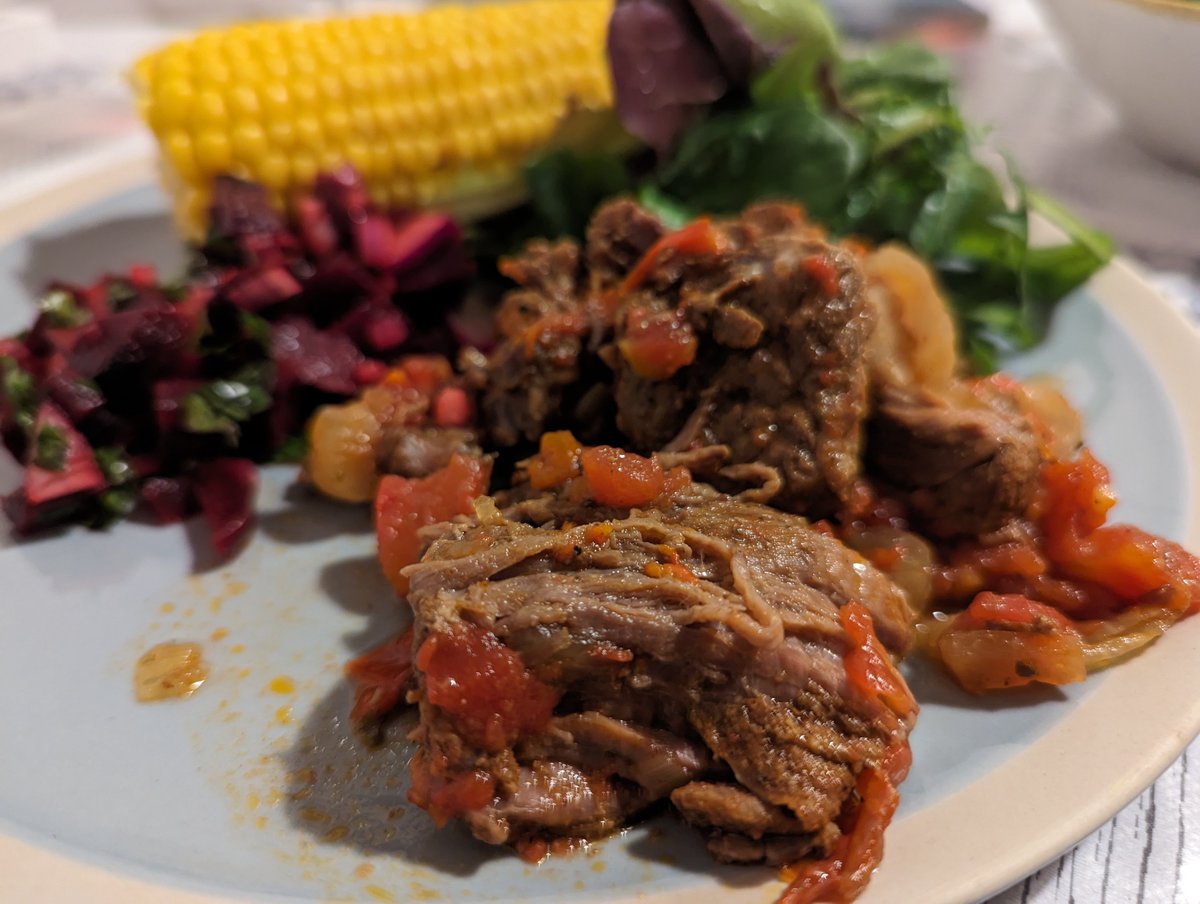 Made this for Rosh Hashanah and can confirm that this recipe from <a href="/KosherSoul/">Michael W. Twitty</a> kicks ass! Shana Tova y'all.

cooking.nytimes.com/recipes/102308…