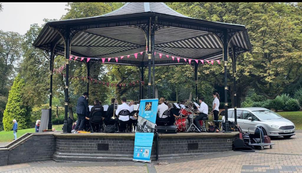 cannonhillpark's tweet photo. The @BirminghamBrass Band performed for a family audience conducted by Safran Ali for @BhamCityCouncil Cannon Hill Park at 150yrs @heritageopenday wknd 16 - 17 Sep 2023 https://t.co/WplqnphAdZ