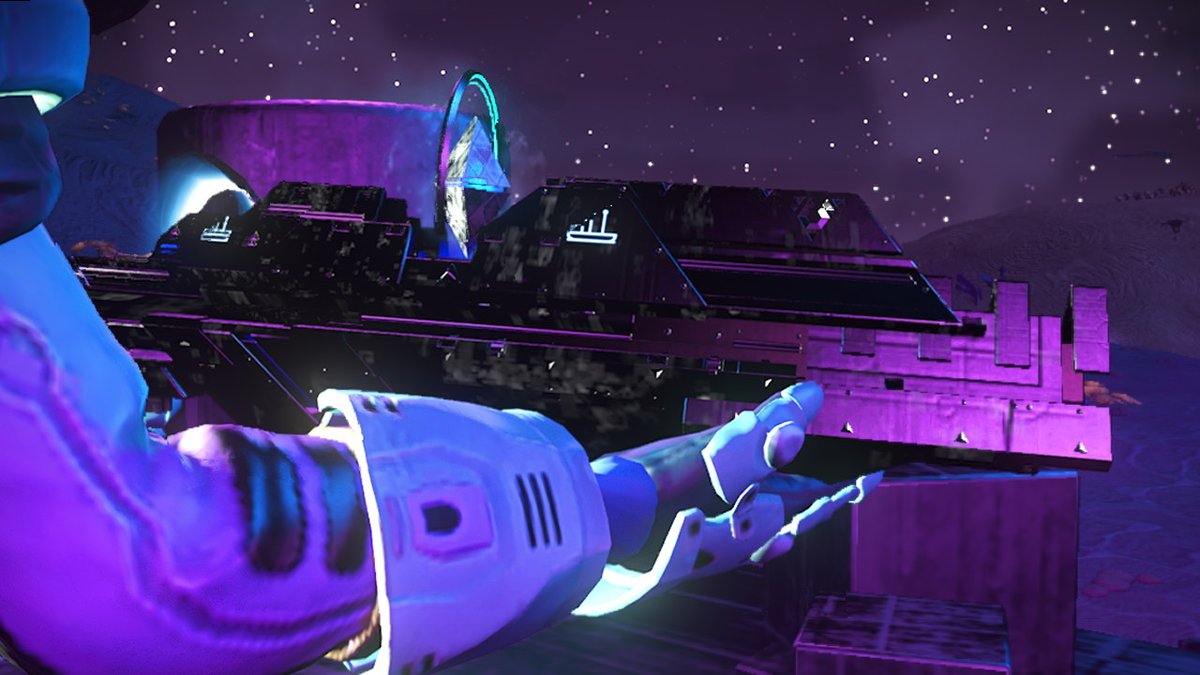 SmetStormshadow's tweet photo. #Nomansky #NintendoSwitch i found this gun when i was looking at some old korvax planets that i found When i first started the game which was like 7 to 8 months ago https://t.co/RN6oDd4hnh