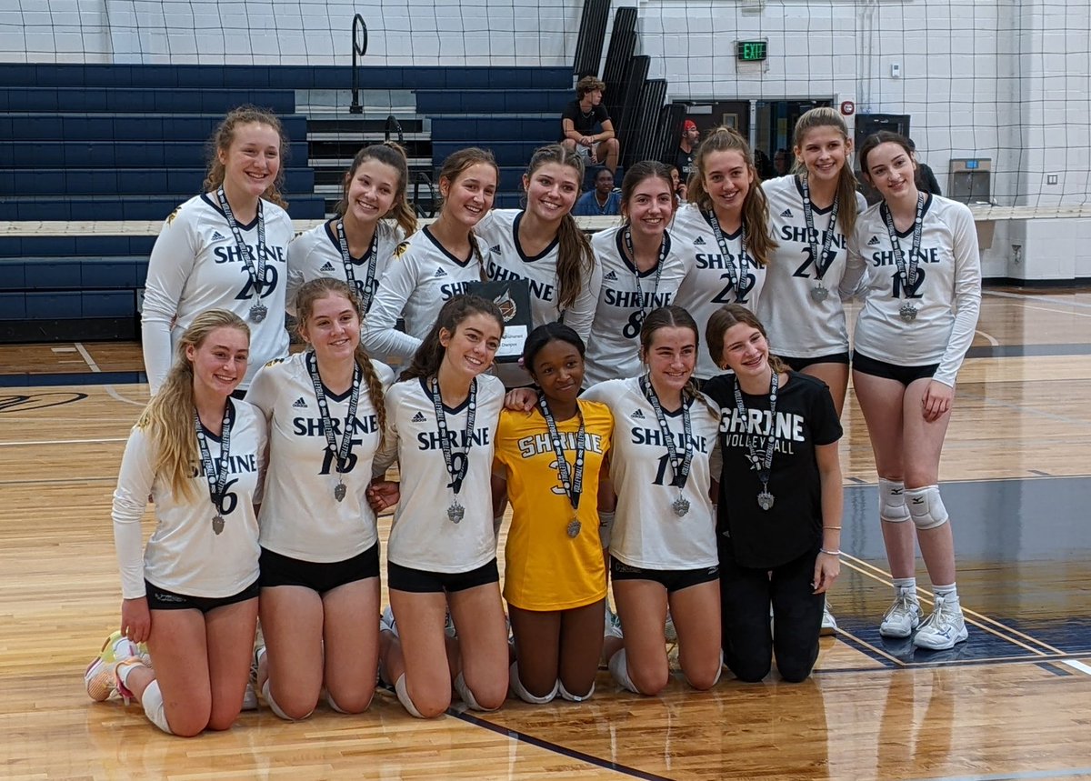 ClawsonVolley's tweet photo. Congratulations Shrine, winners of the Silver Bracket at the #TribuneTournament! https://t.co/U32S4FVnwO