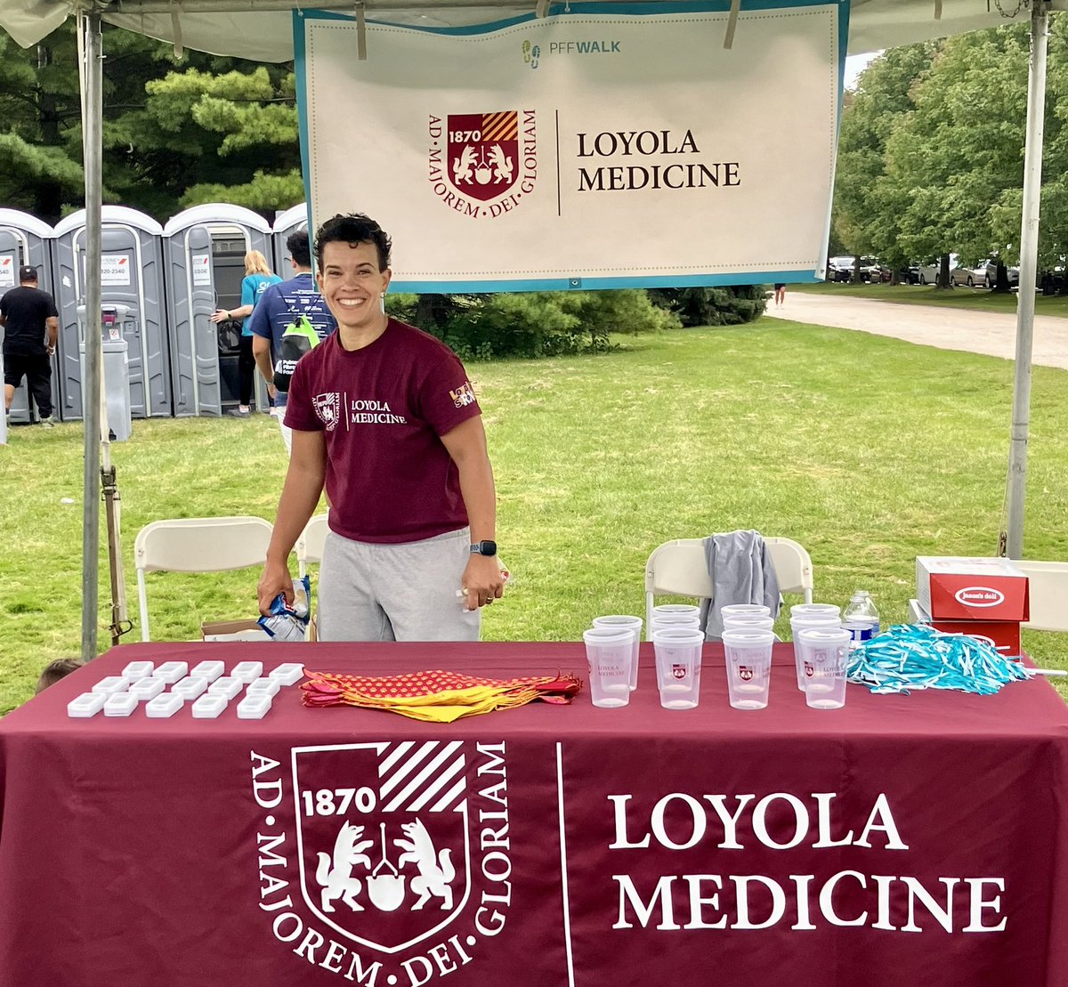 DanDilling's tweet photo. ๐ซ A great morning representing @LoyolaHealth #ILD and lung transplant programs at the @PFFORG #PFFWalk - so much inspiration! @LoyolaPCCM #BlueUp4PF https://t.co/aNszOHSPOW