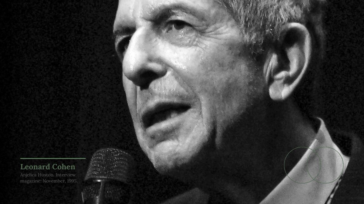 ThnkLrnng's tweet photo. Seriousness is the deepest pleasure that we can have. But now I see people allowing their lives to diminish, to become shallow, so they can’t enjoy the deep wells of experience.

#thinklearning #leonardcohen #philosophical https://t.co/aqzlFb75P4