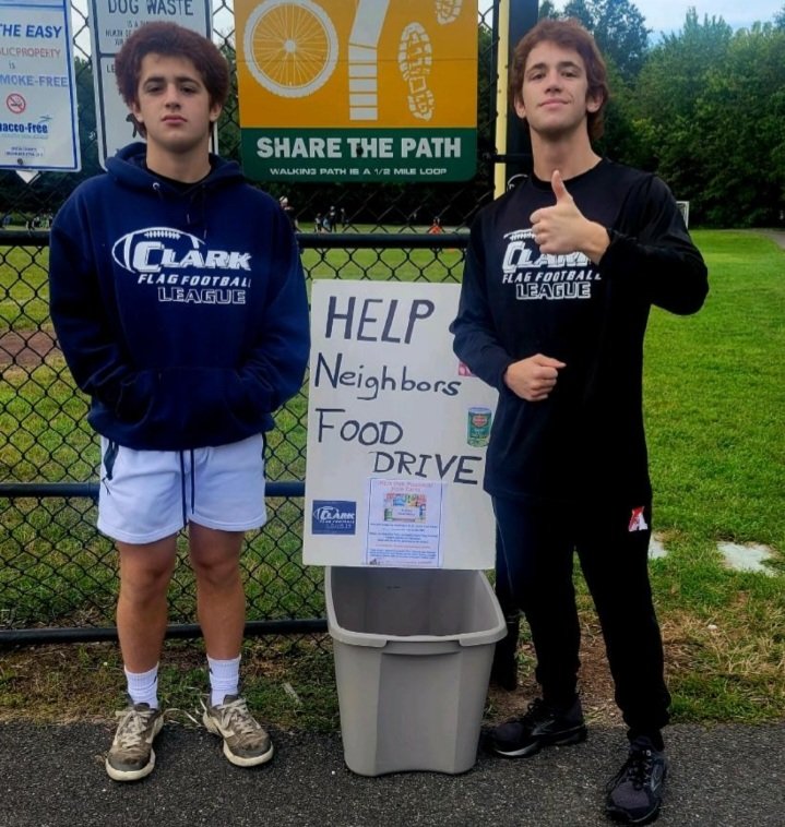 clark_flag's tweet photo. Week no.1 of the #HelpOurNeighbors #FoodDrive.

Drive supports the St.James #FoodPantry.

Donation station will be set up for rhe following 2 Saturdays at the @clark_flag games!

@stahsedison https://t.co/KTIVrOT2rC