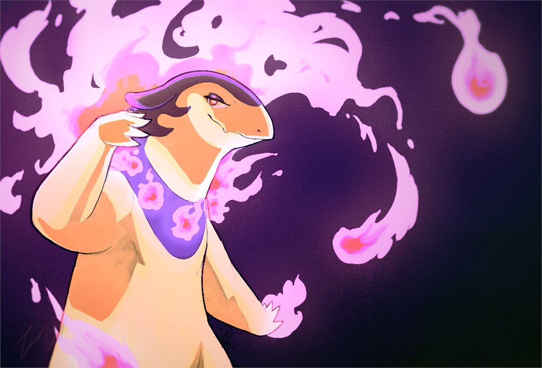 TeoLeif's tweet photo. So... the Pokemon DLC dropped a few days ago. I haven't had the time to play it yet, but I figure it's a good a time as any to post some old #Pokemon art I did in the past. Some of this is oooold... (especially the type-swap stuff) Maybe I should do some new fanart someday? https://t.co/h6WDUqaz4g