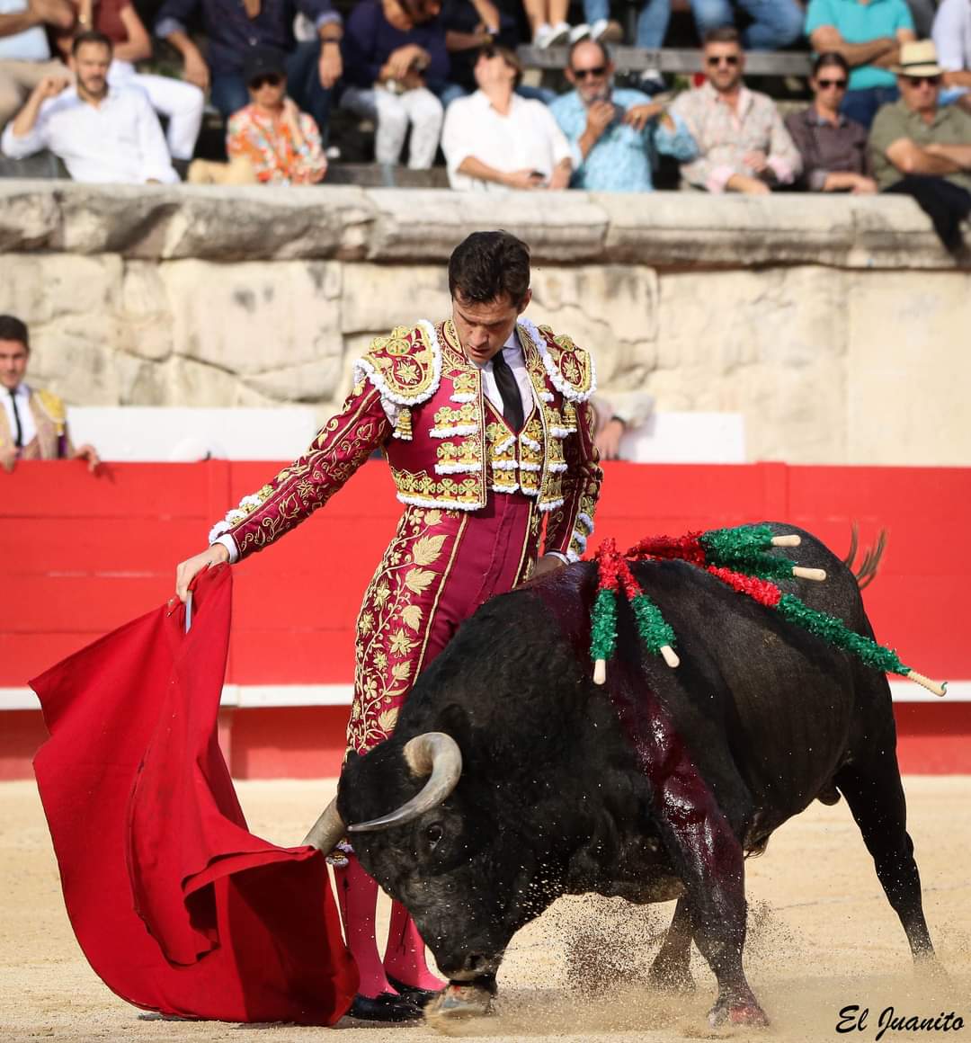 📍 Toreo de gran categoria de Daniel Luque delante la corrida de La Quinta en Nîmes! 👏