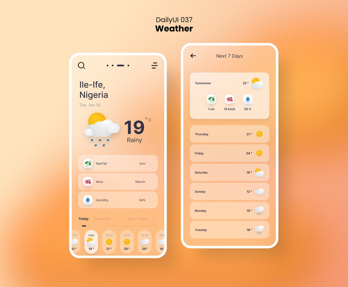 sbstudio_ng's tweet image. Day 37 - Weather

#figma #DailyUI #100daysofui