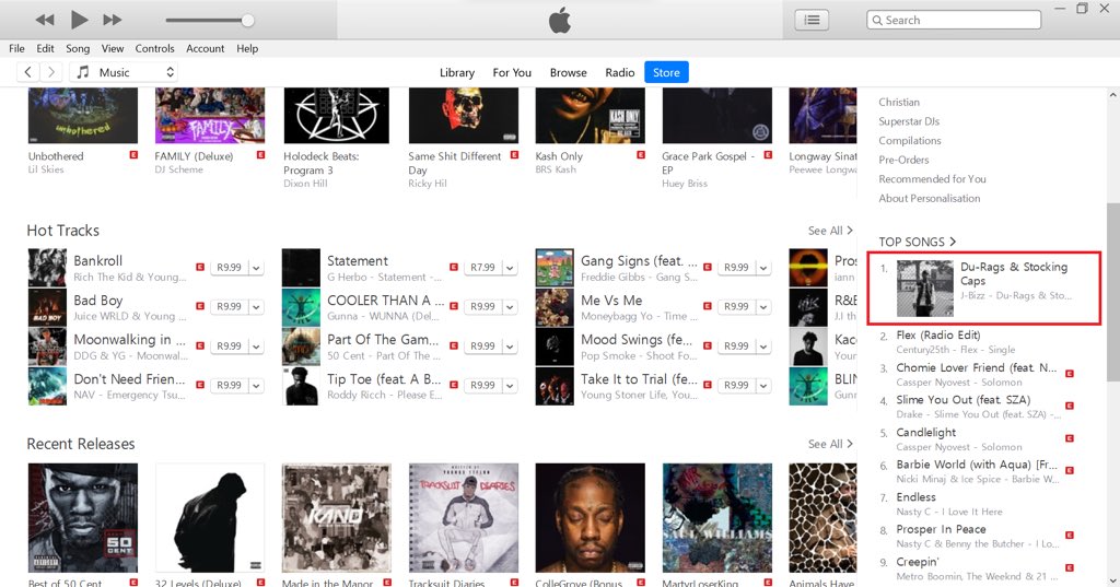 JaguarJbizz's tweet photo. Just found out that my new single #Durags &amp; #StockingCaps is currently #1 in the Hip-Hop song category &amp; the #5 on all genres via Apple Music in South Africa. It has yet to peak in the US. 🤲🏾 https://t.co/SrGrQns13r See for yourself! https://t.co/vKXWKnRoNF