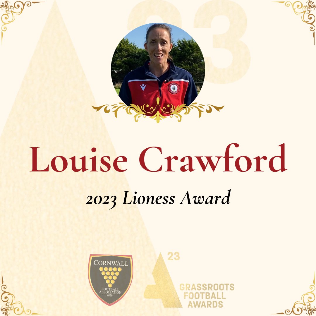 The Lioness Award is for somebody who has given their all to the development of the women and girls' game, both in and outside of her club - Louise Crawford! 🦁

#GrassrootsHeroes