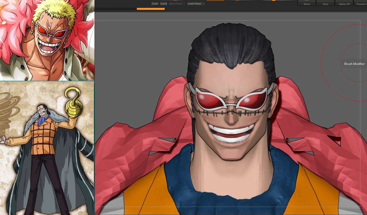 milechart's tweet photo. Crocodile + Doflamingo 

#ONEPIECE #Doflamingo #crocodile #3D #3Dプリンタで出力して一番役に立ってるもの #zbrush #Fanarts https://t.co/MrwCOG26XN