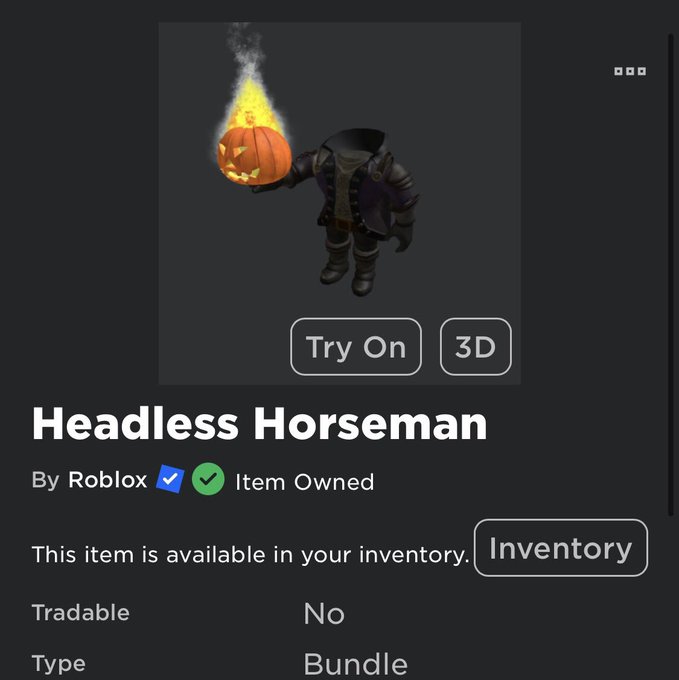 CalebUp1k's tweet photo. 🎃Headless Horseman Giveaway!

HOW TO ENTER:
Join The
Group:https://t.co/N6je7AgHVc

Winners will be picked on 9/18/23 Good luck everyone! #robuxgiveaway #headlesshorseman #robux #Giveaway #RobloxUGC https://t.co/sV7ixHY1CD