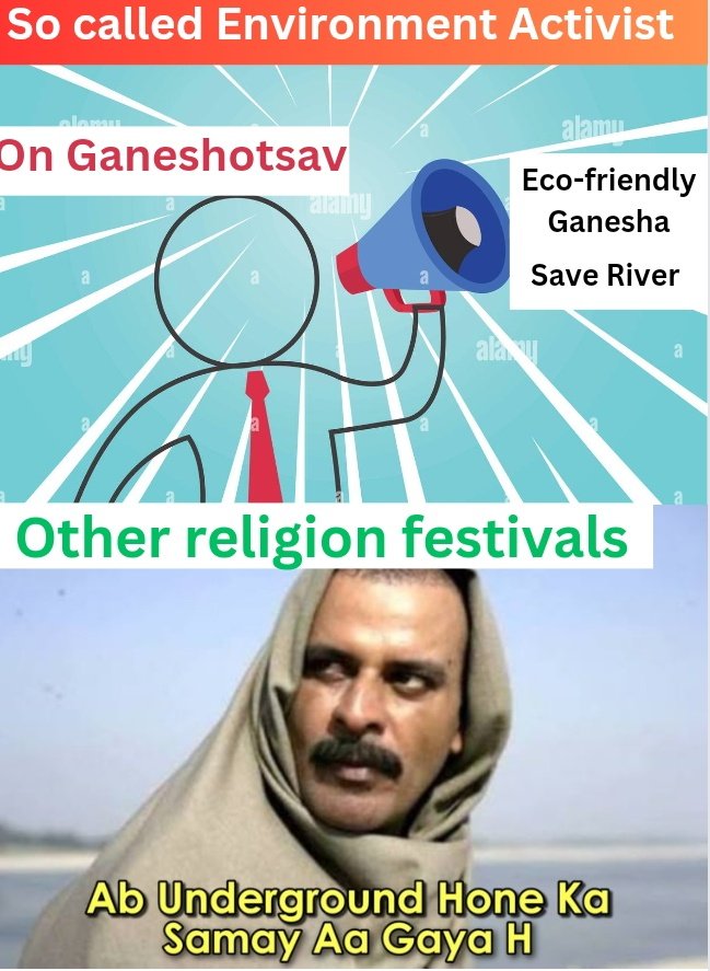 To_beDnyandeep's tweet photo. This image wisely explain about A dual role activities of So-called #EnvironmentActivist
#ganeshotsav2023 #GaneshChaturthi2023
@dwarkadhish8 https://t.co/AqGEOciXUk