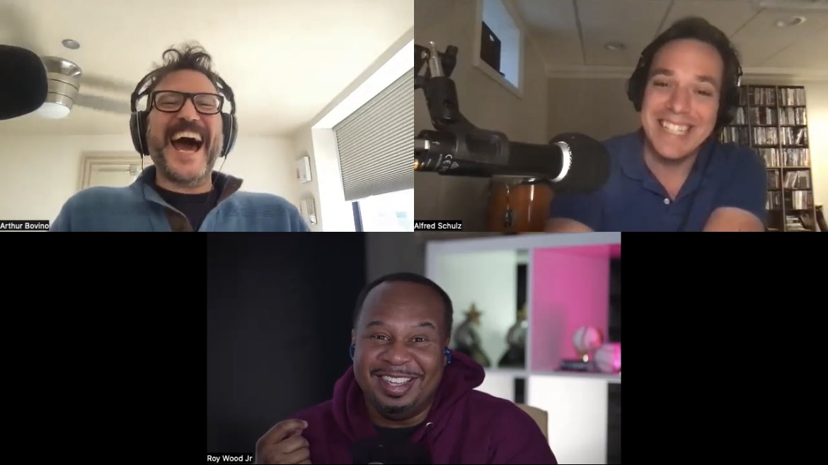 PizzaPodParty's tweet photo. Just a reminder that we have had amazingly awesome guests on this little pizza show. And there’s plenty more where that came from…
@roywoodjr @SarahSpain @michaelianblack @nancygilesnyc @brianstelter @AliVelshi @thesulk @LZGranderson 

Hear them all https://t.co/YMtuY07ibl https://t.co/doa2Ke7ztn