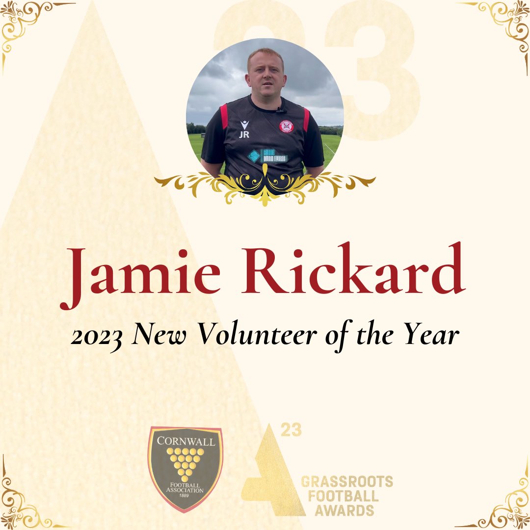 Overcoming challenges to triumph as a fledgling coach - Jamie Rickard is our 2023 New Volunteer of the Year! 🤩

#GrassrootsHeroes