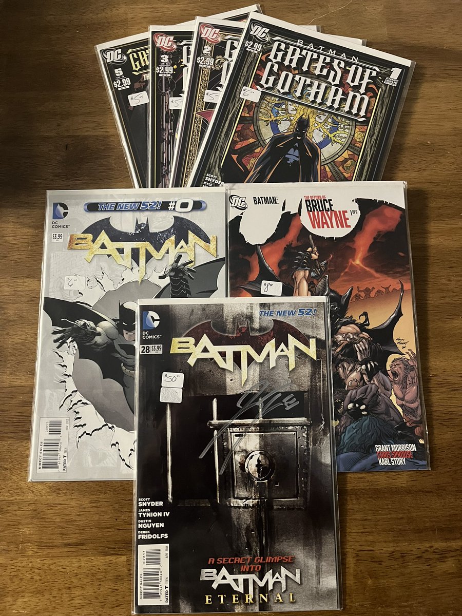 Some great #BatmanDay finds at <a href="/acmecomics/">Acme Comics</a>. Particularly excited to snag an issue signed by <a href="/JamesTheFourth/">James Tynion IV</a>! 
Go out and support your local #comicbook shop today in honor of the Dark Knight!