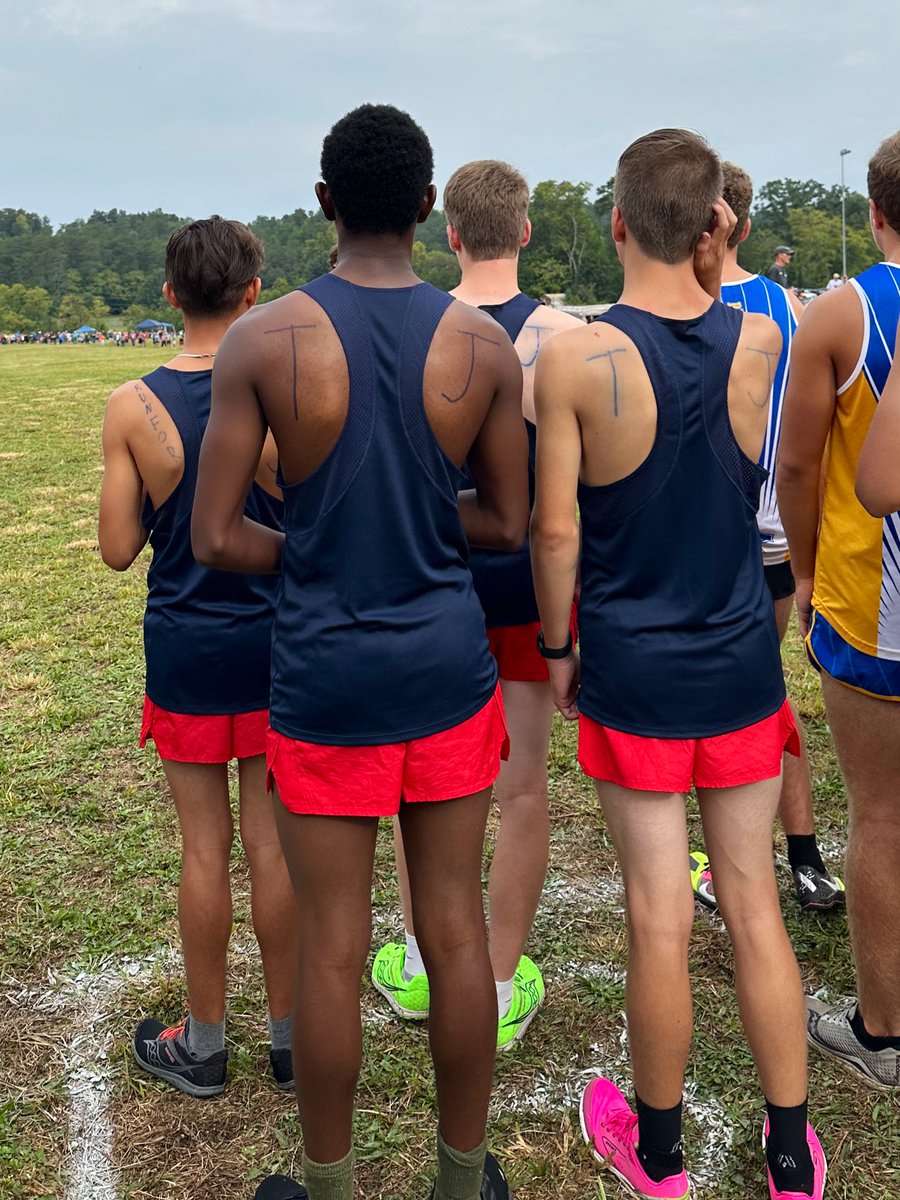 Our boys eye the line at today’s Johnson University Invitational