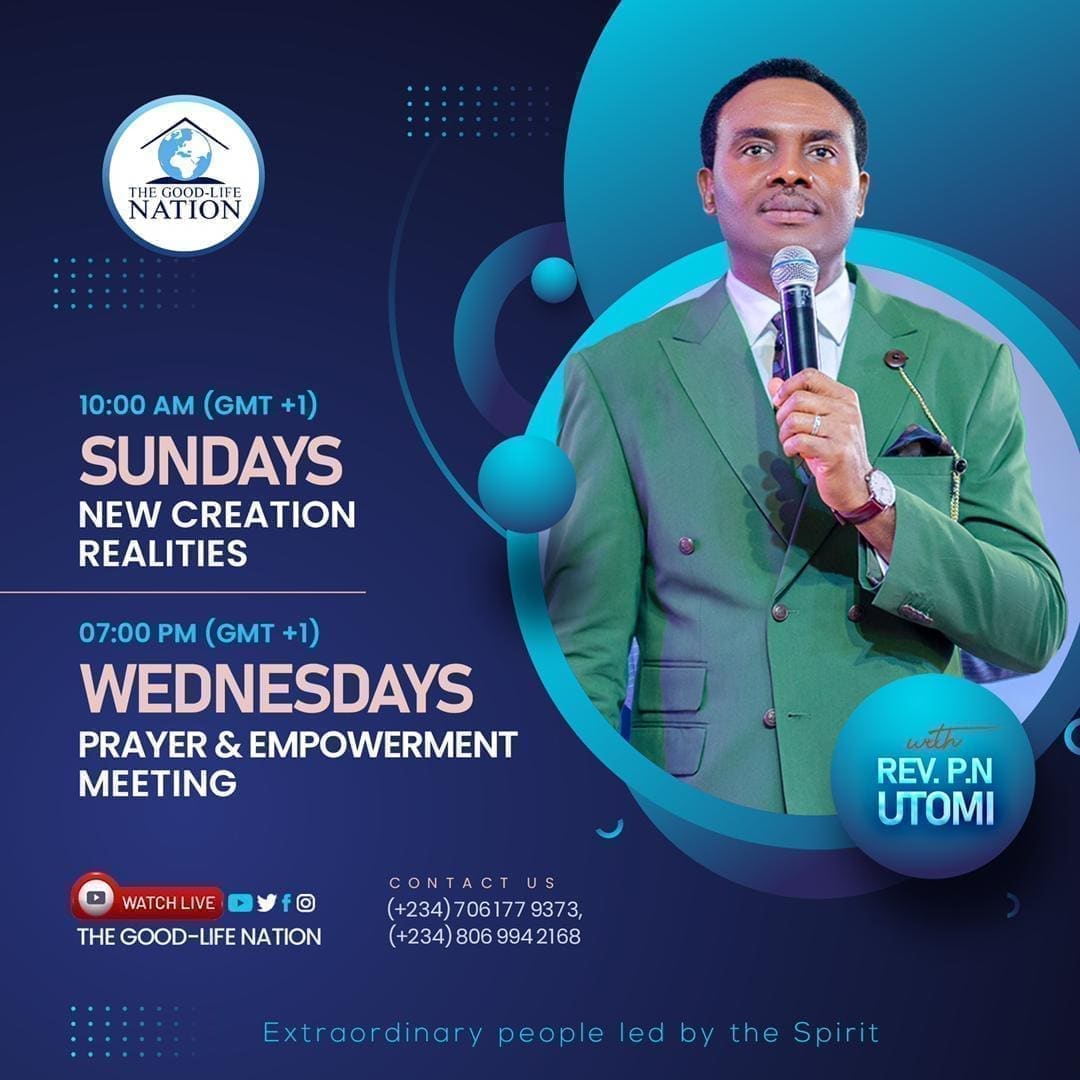 TGLFInc's tweet photo. The different aspects of God's word that He gives to us are meant to build us up until we are changed to the fullness of His son. Join RPN live today by 10am (GMT+1) for NEW CREATION REALITIES online and in all our Church locations worldwide.

#RPN 

#APeopleCome https://t.co/y1BJr9ASnh