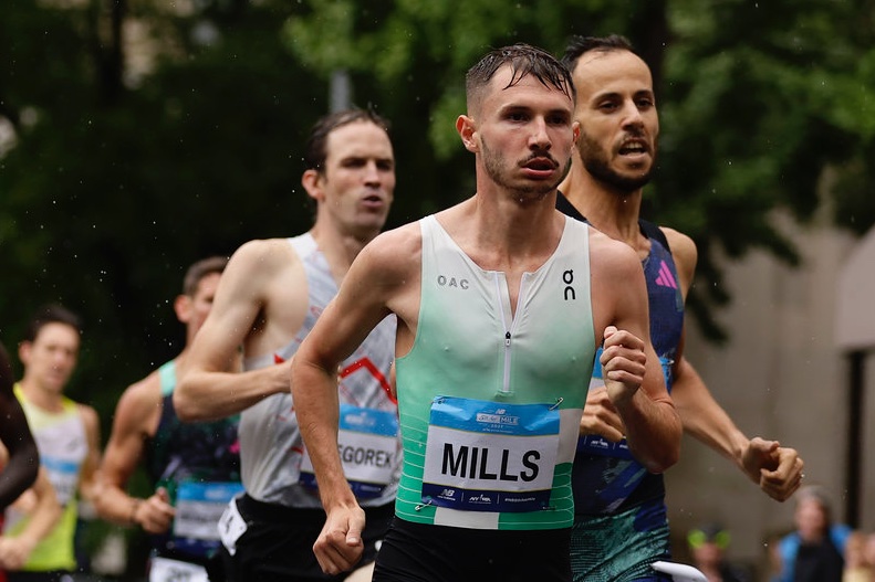 An absolutely astonishing run from George Mills in Oregon as he clocks 3:47.65 to go third on the UK all-time list 🔥 Only Steve Cram and Seb Coe have gone quicker 🇬🇧 It's the fastest mile by a Brit since 1985 🤯