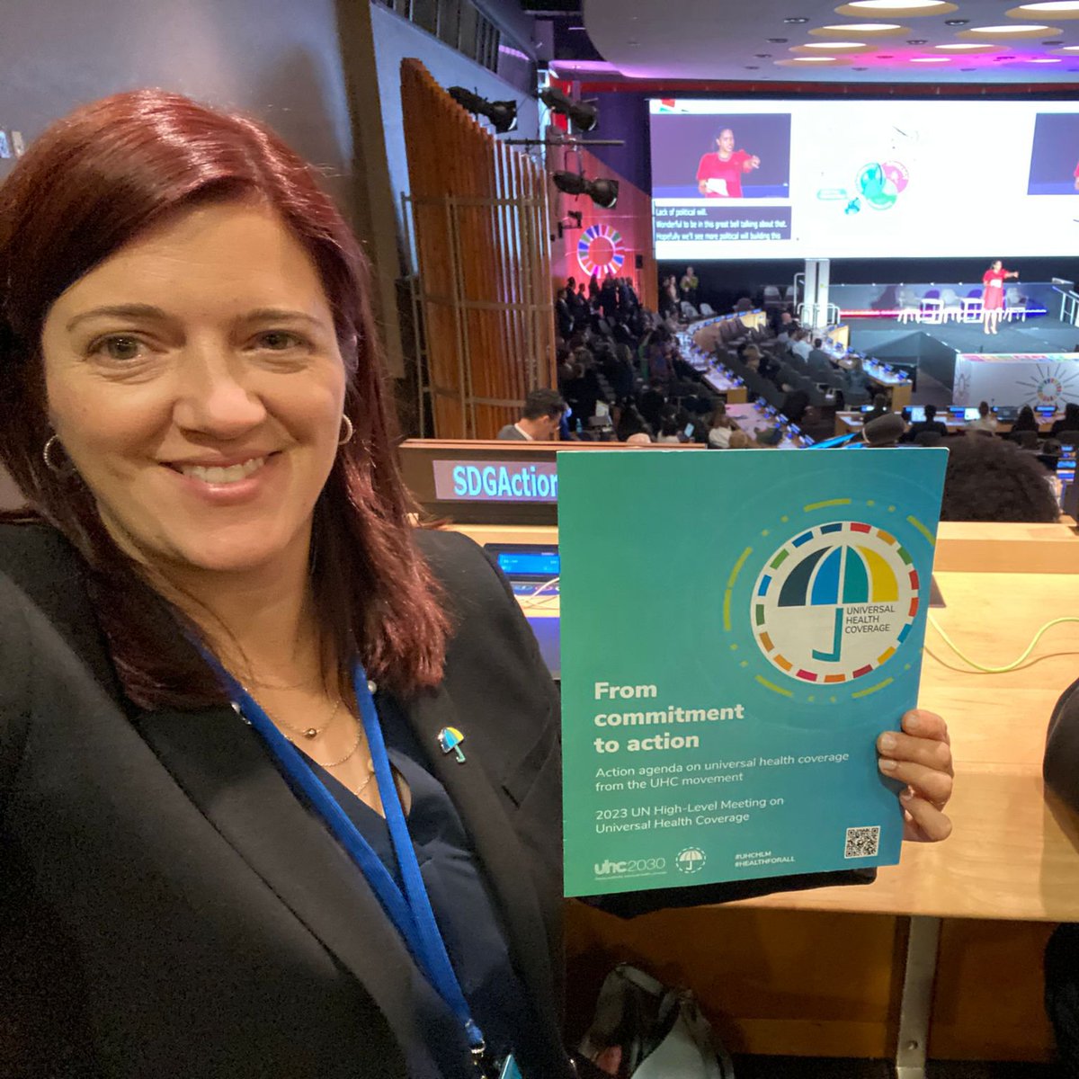 Launch of the #SDGActionWeekend in New York🙌
<a href="/CSOs4UHC/">CSEM (UHC2030 Civil Society Engagement Mechanism)</a> and #UHC advocates were in the room to bring more focus on #SDG3 📢Strengthening resilient and equitable health systems to deliver #HealthForall by 2030! 

Learn more with the UHC Action Agenda bit.ly/3ZhzsO9