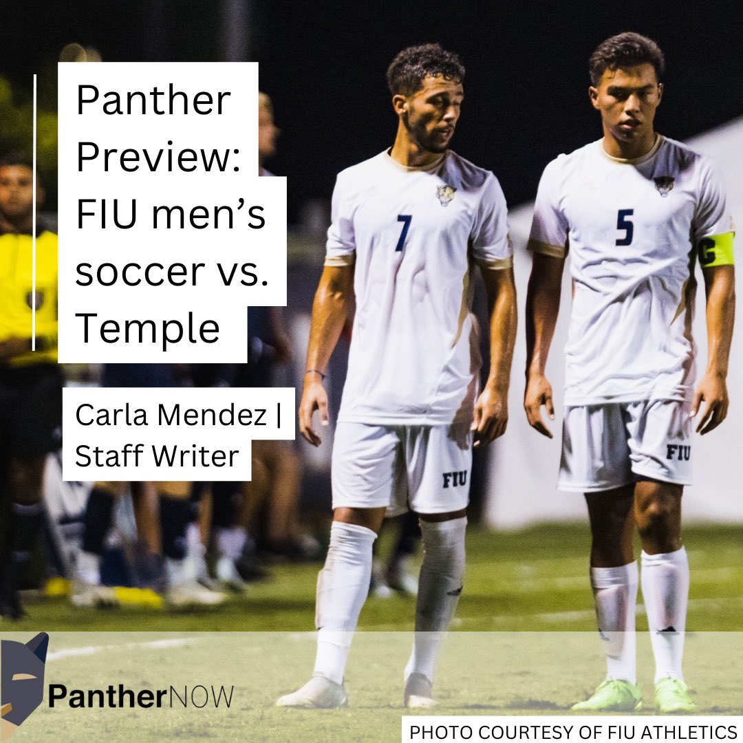 Tonight, the FIU men’s soccer team is facing off against the Temple Owls. After winning the American Athletic Conference championship in 2022, the Panthers look to defend their title in their first AAC matchup.

panthernow.com/2023/09/16/pan…

✍️: <a href="/carladfmendez/">Carla Mendez</a>
