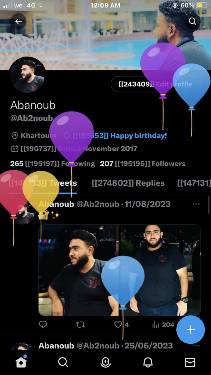 Ab2noub's tweet photo. It’s my birthday 🥳 https://t.co/mXlrfvEmq6