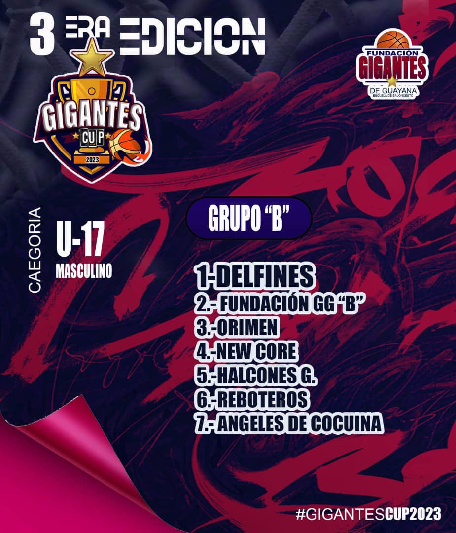 GigantesEscuela's tweet photo. Grupos III EDICIÓN GIGANTES CUP 2023 🏀 🏆
#Baloncesto #GigantesCup2023 #FormandoAtletasIntegrales https://t.co/Ihstjq6MiS