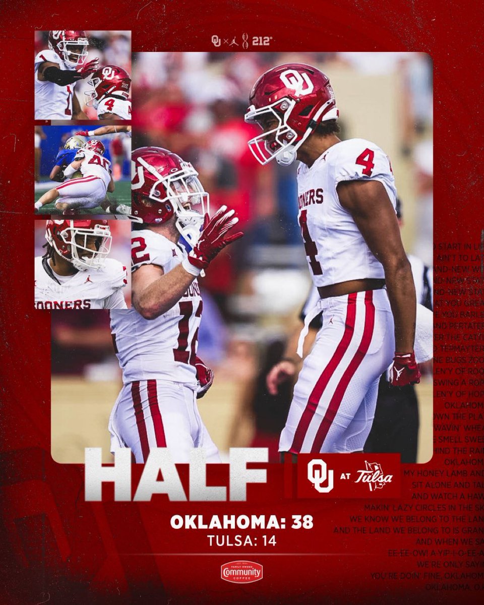 🔴🔴⚪️⚪️

#VamosSooners #BoomerSooner