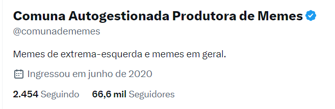 Comuna Autogestionada Produtora de Memes on X:  / X