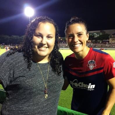 NickyG_inDeltaZ's tweet photo. Watching @alikrieger &amp; @WashSpirit got me invested into the NWSL &amp; USWNT. I’ve followed her carrier and tonight will complete the journey! Seems fighting it’s against the spirit! Glad I get to see her one last time before a well deserved retirement. Let’s go @GothamFC https://t.co/yOulmfC1D0