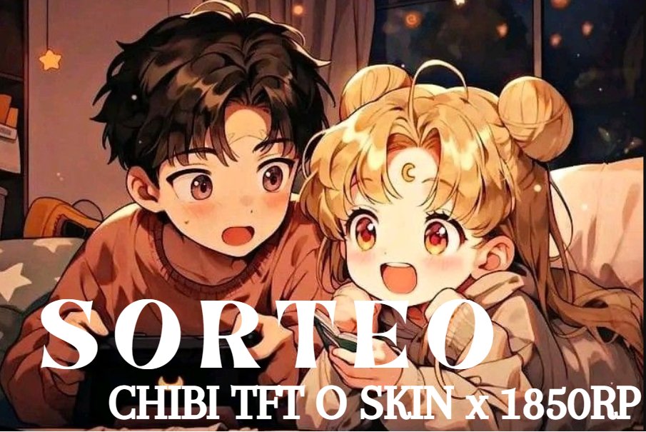 justkiryy's tweet photo. SORTEO x CHIBI TFT ó SKIN 1850 RP 💗
¿Qué debes hacer para participar?
👉Sígueme en https://t.co/jxWhtLJBNZ y follow a @Kiryy_Vt
🔁RT & Fav❤️
💜Etiqueta a un amigo y server
El sorteo será el 13 de OCT!
NO ES NECESARIO ESTAR PRESENTE!
#sorteo #giveaway #sorteolol #lolgiveaway https://t.co/1BshTHsDSY